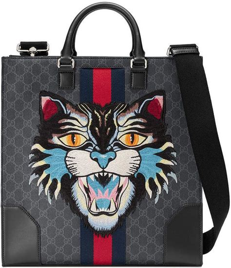 gucci space cat tote|gucci tote with cat.